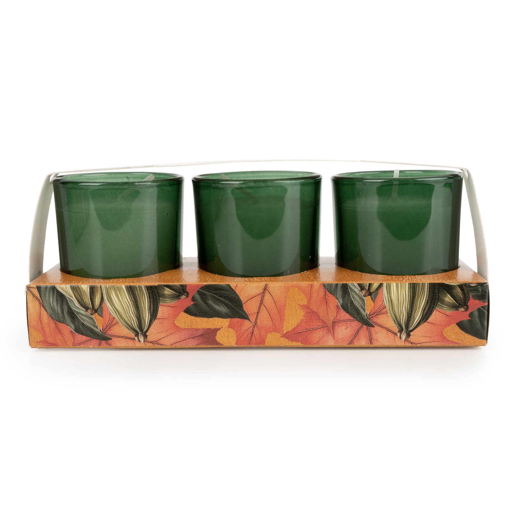 Candlelight Set of 3 Votive Candles - Maple and Cardamom