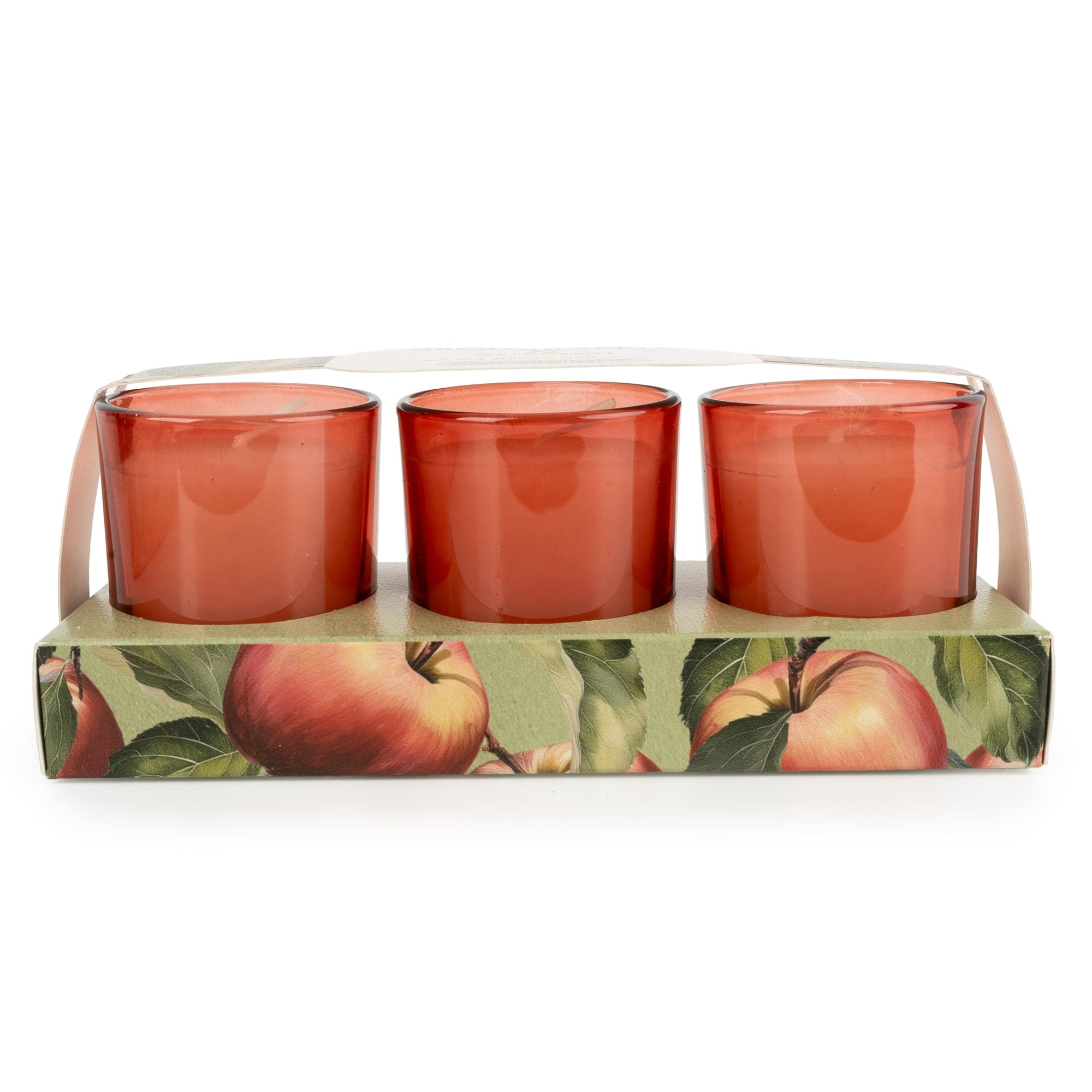 Candlelight Set of 3 Votive Candles - Orchard Apple & Nutmeg
