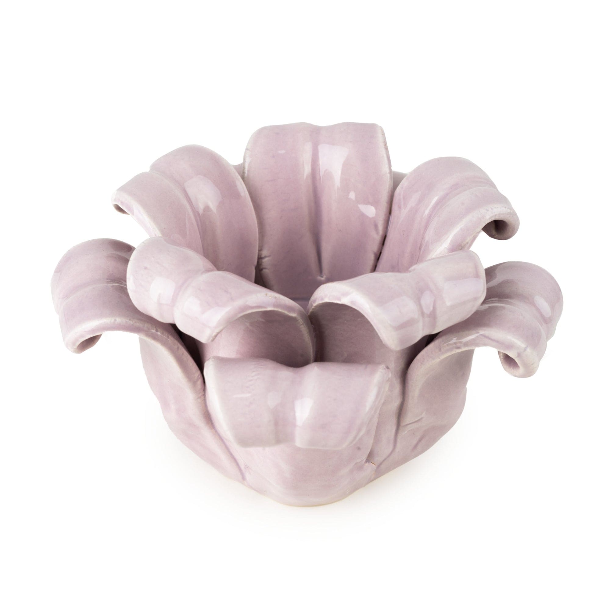 Candlelight Bell Flower Tealight Holder Lilac