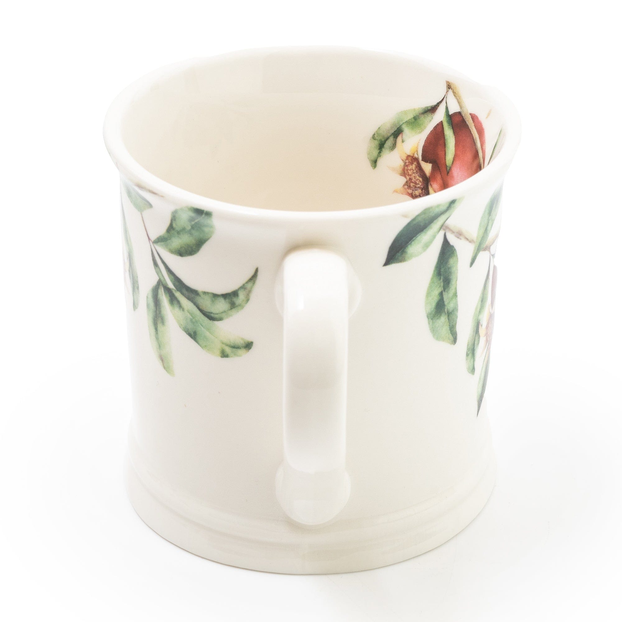 Candlelight Tankard Mug Pomegranate White