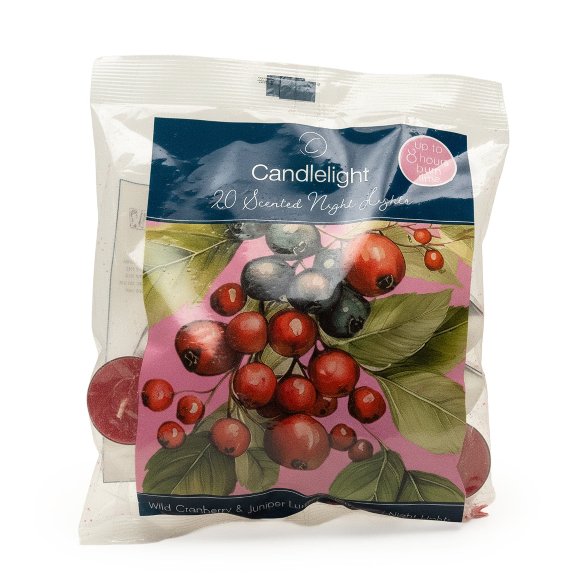 Candlelight 20 scented night lights - Wild Cranberry & Juniper