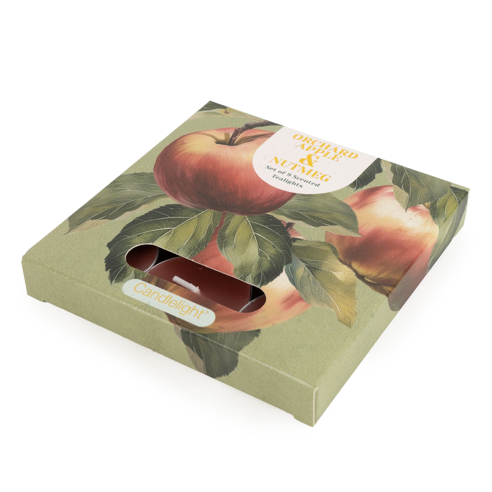 Candlelight Tealights Orchard Apple & Nutmeg Set Of 9