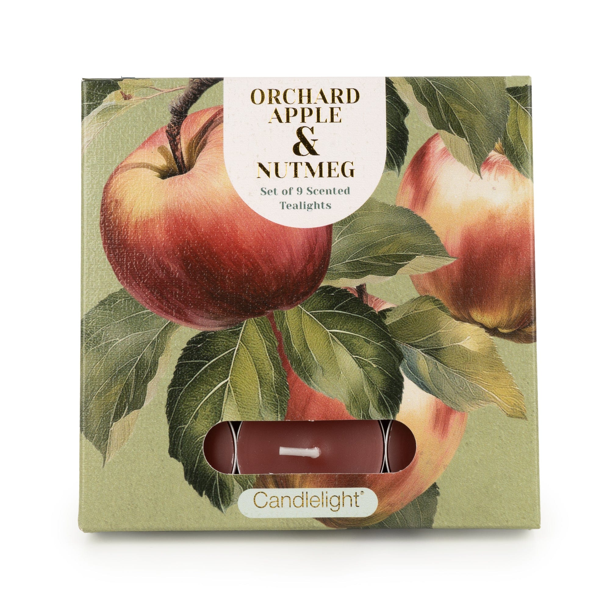 Candlelight Tealights Orchard Apple & Nutmeg Set Of 9