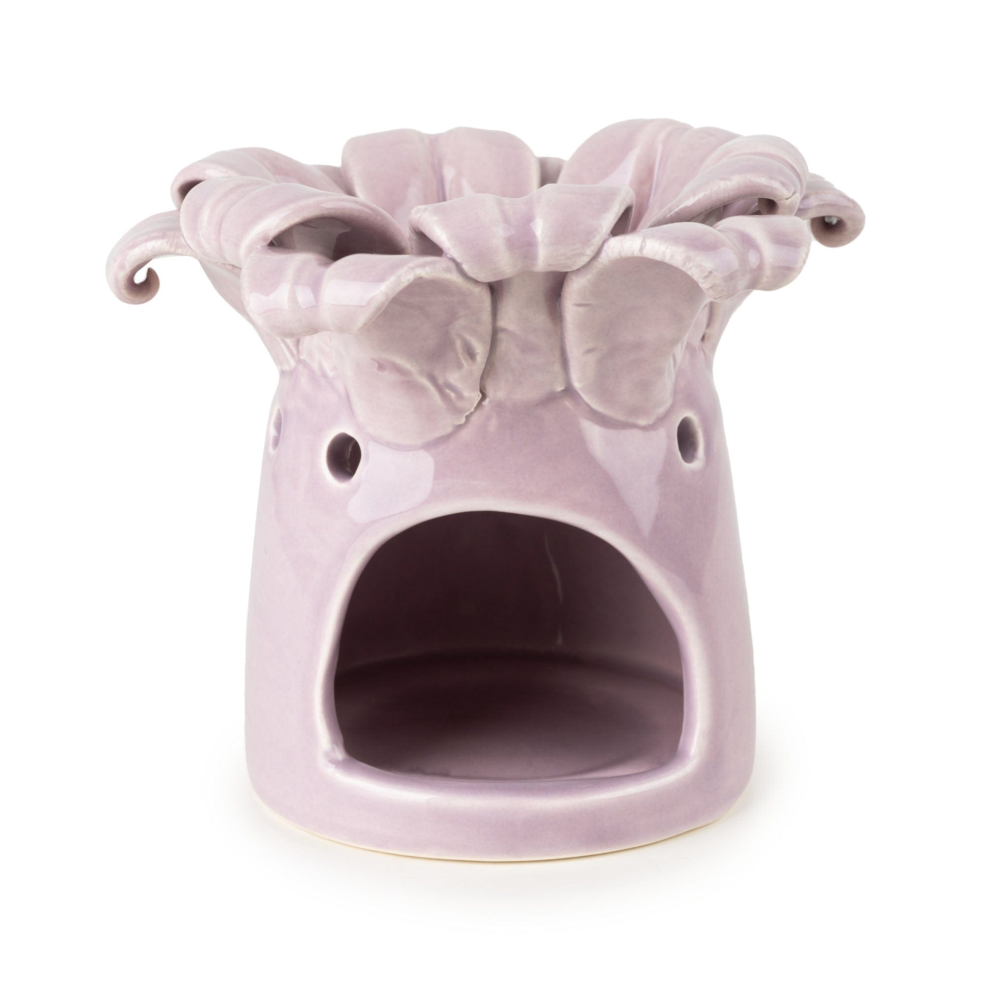 Candlelight Bell Flower Shaped Wax Burner Lilac
