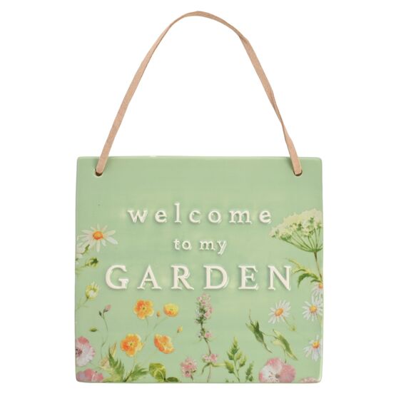 Country Living "Welcome To My Garden" Plaque