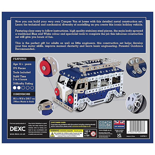 Coach House Camper Van Metal Construction Set - 375 pieces