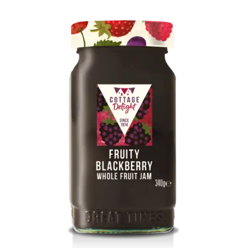 Cottage Delight 340g Fruity Blackberry Whole Fruit Jam