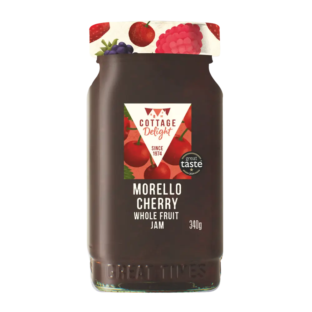 Cottage Delight 340g Morello Cherry Whole Fruit Jam 2024