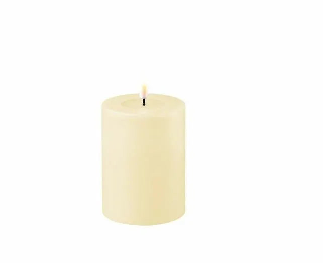 Deluxe Homeart Cream LED Candle 7.5x12.5
