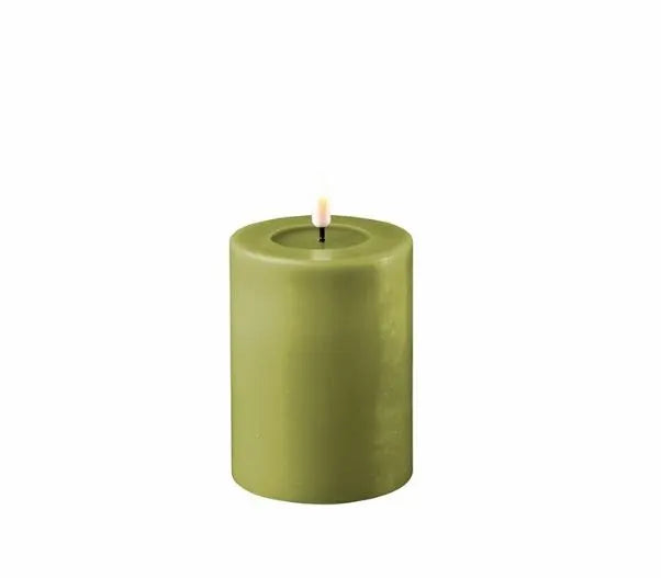 Deluxe Homeart Green LED Candle 5x10