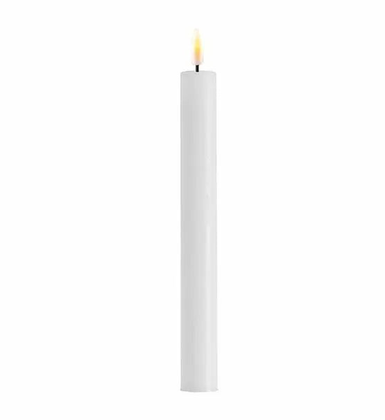 Deluxe Home Grey LED Dinner Candle 28 cm x 2 pcs.