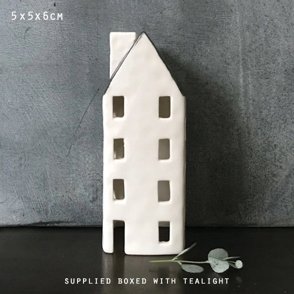 East Of India Porcelain Tea Light House No.87