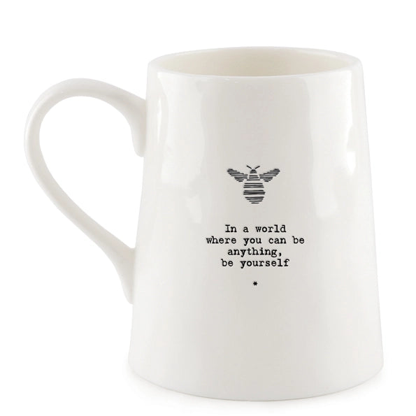 East Of India Porcelain Mug 'Bee In A World'