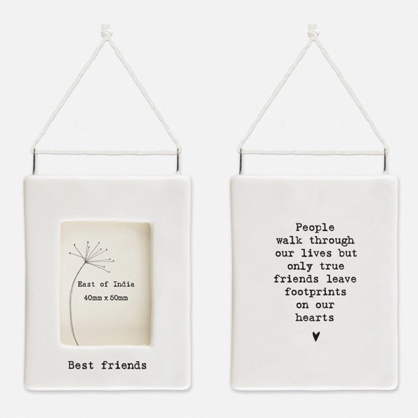 East Of India Mini Hanging Frame 'Best Friends'