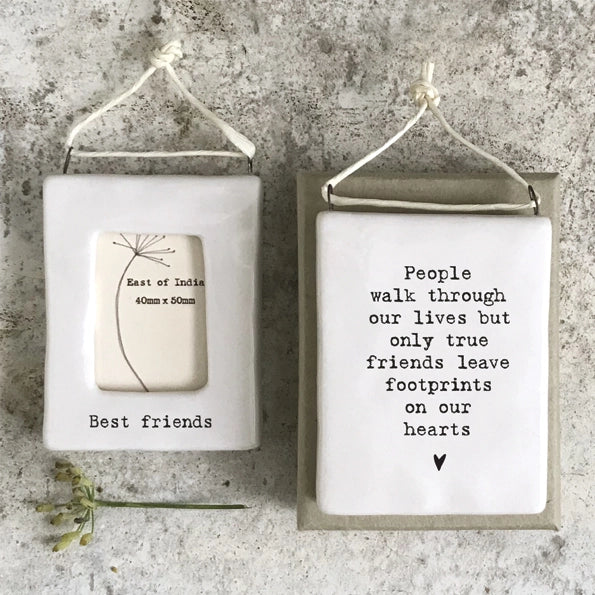 East Of India Mini Hanging Frame 'Best Friends'