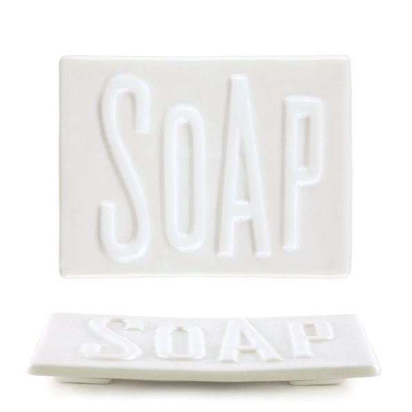 East Of India Porcelain Soap Dish 'Soap'