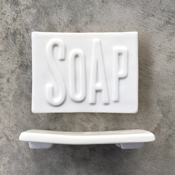 East Of India Porcelain Soap Dish 'Soap'