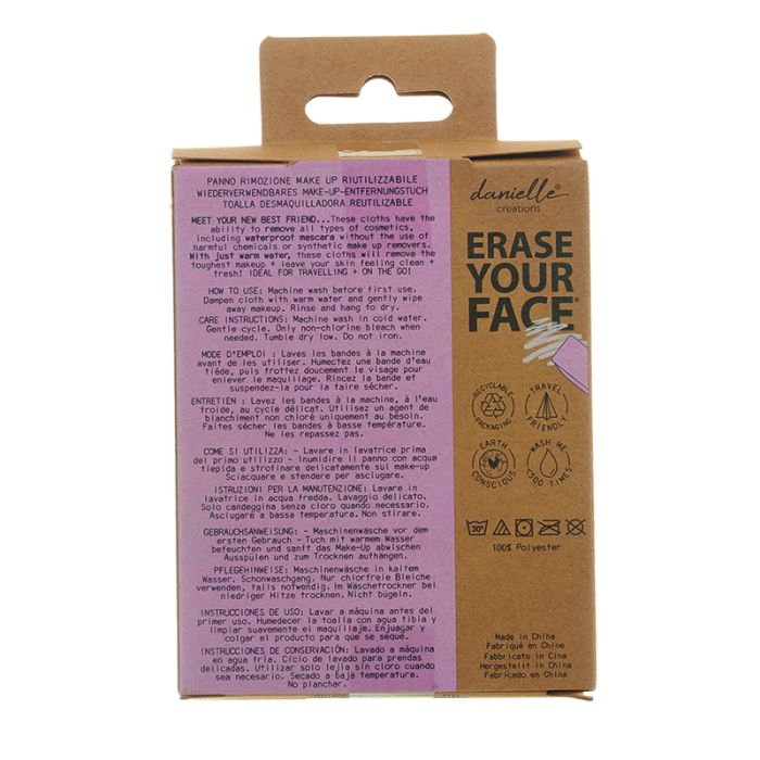 Danielle Creations Erase Your Face Makeup Removing Cloth - Nude