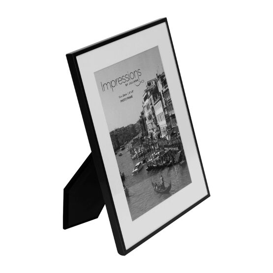 Impressions Matt Black Metal Photo Frame 6x8"