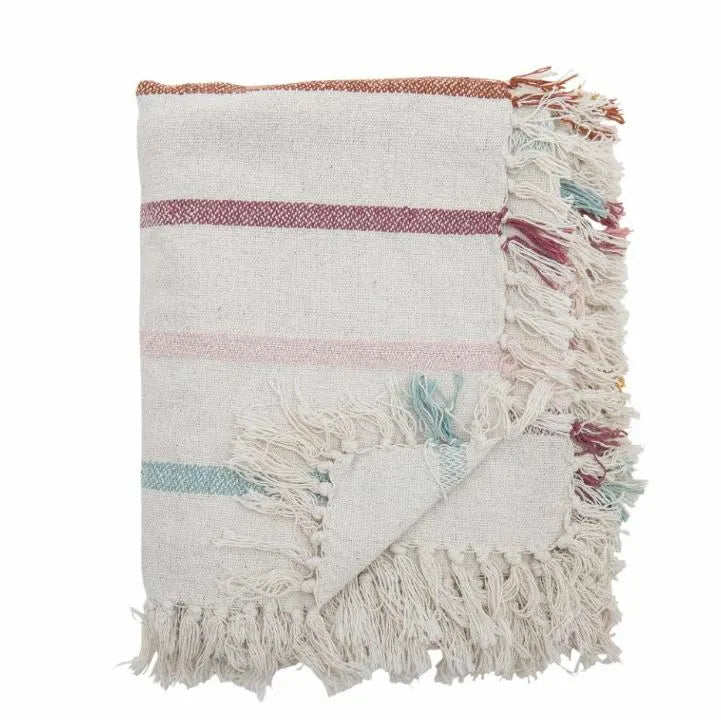Frey Throw, Nature, Recycled Cotton