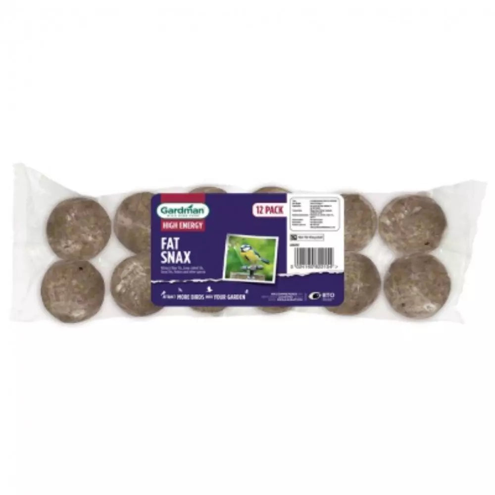 Gardman Fat Snax Suet Ball 12pk