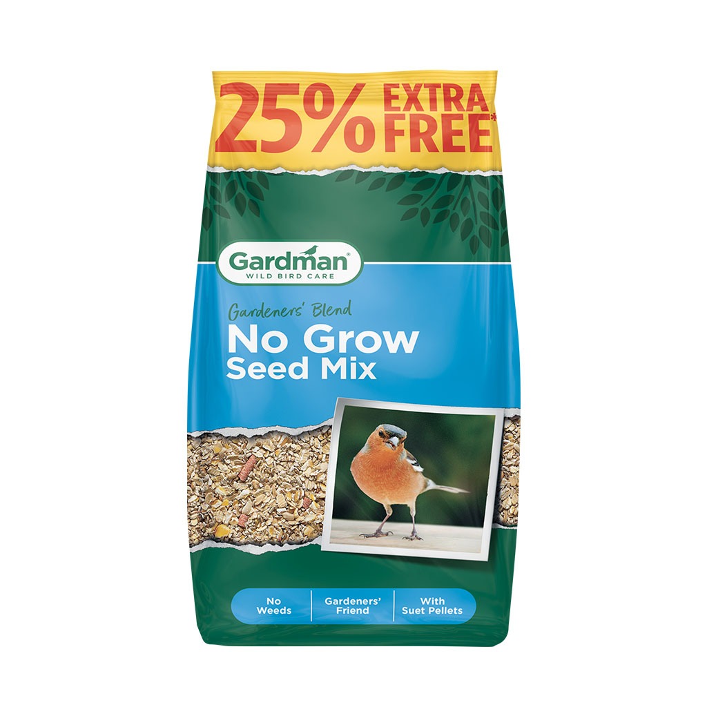 Gardman No Grow Seed Mix 2kg + 25% Extra Free