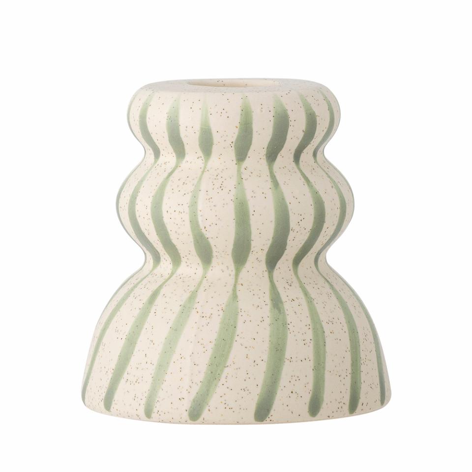 Bloomingville Gabin Candle Holder Green Stoneware