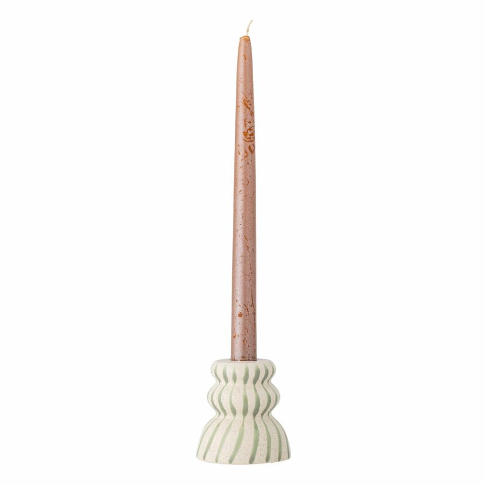 Bloomingville Gabin Candle Holder Green Stoneware