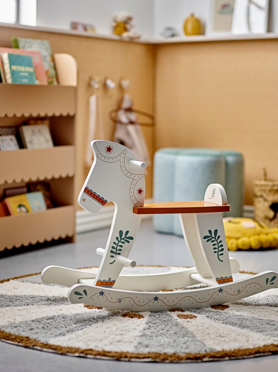 Bloomingville Ruddy Rocking Toy Horse White