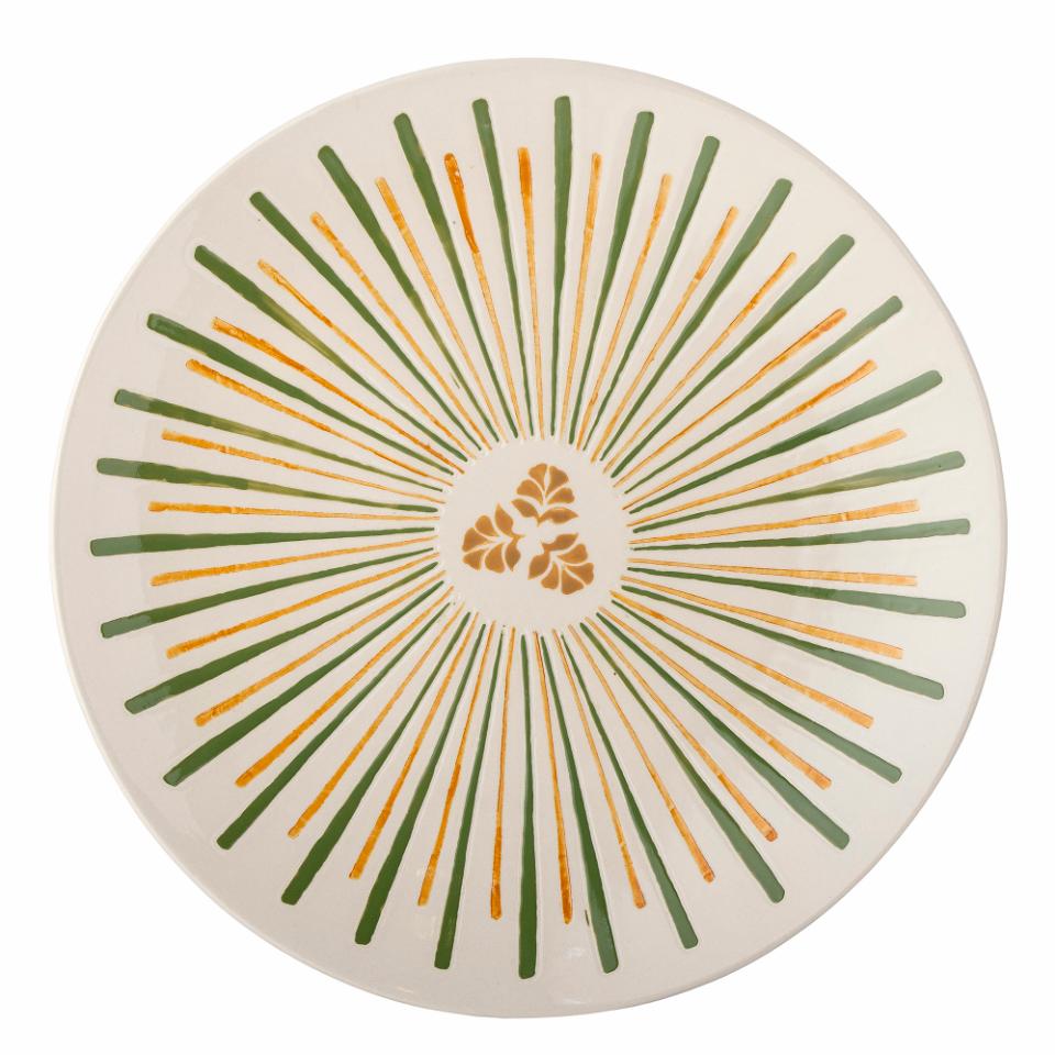Bloomingville Heikki Serving Plate Green Stonewar