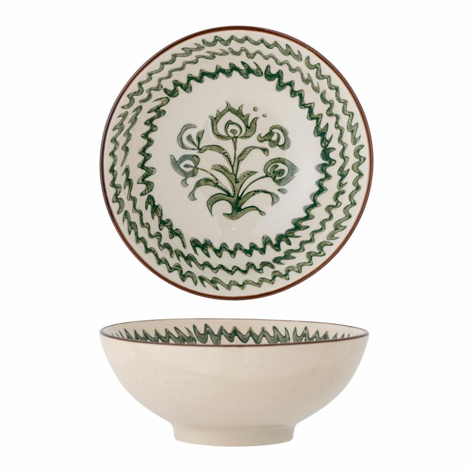 Bloomingville Heikki Bowl Green Stoneware