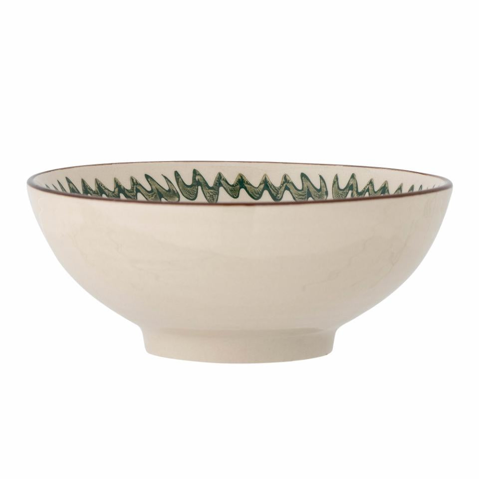 Bloomingville Heikki Bowl Green Stoneware