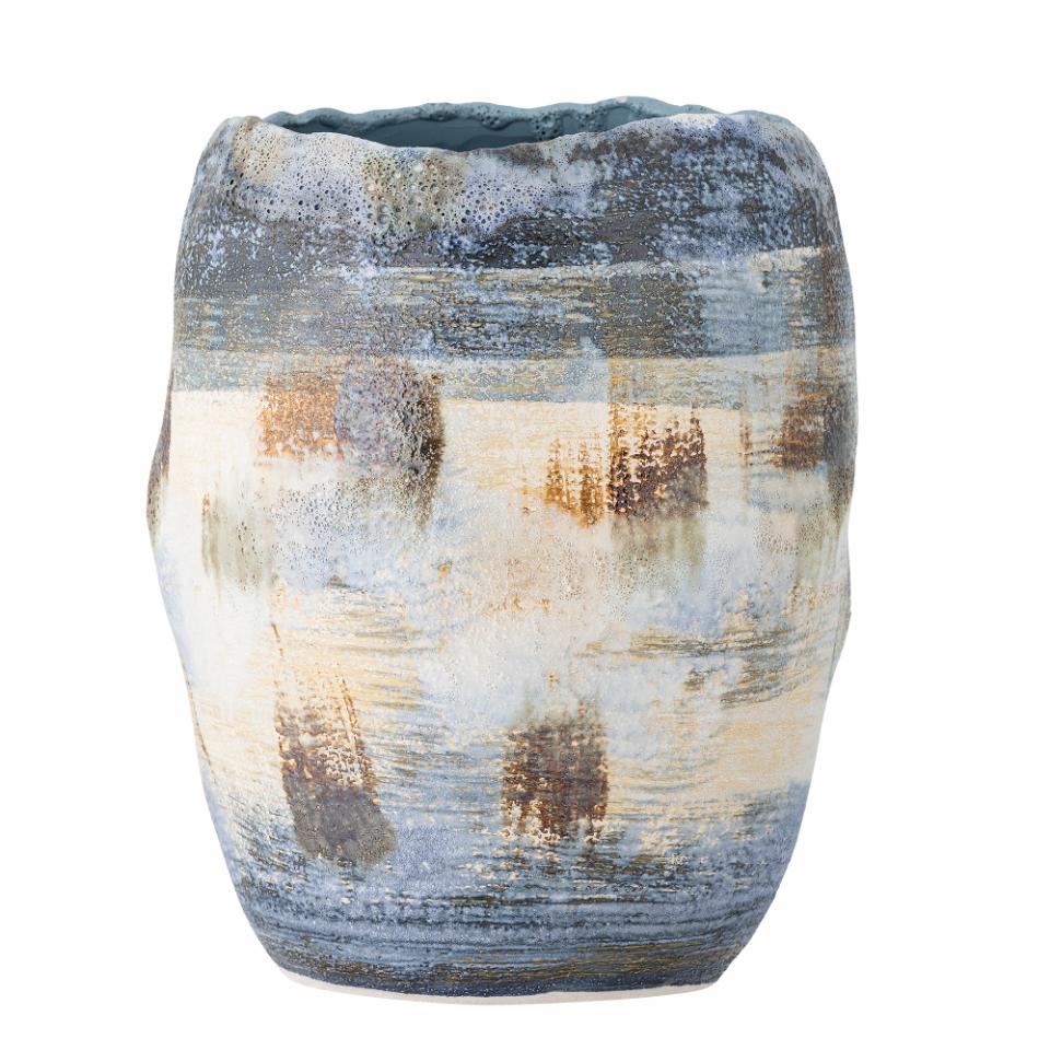 Bloomingville Nienna Vase Blue Stoneware