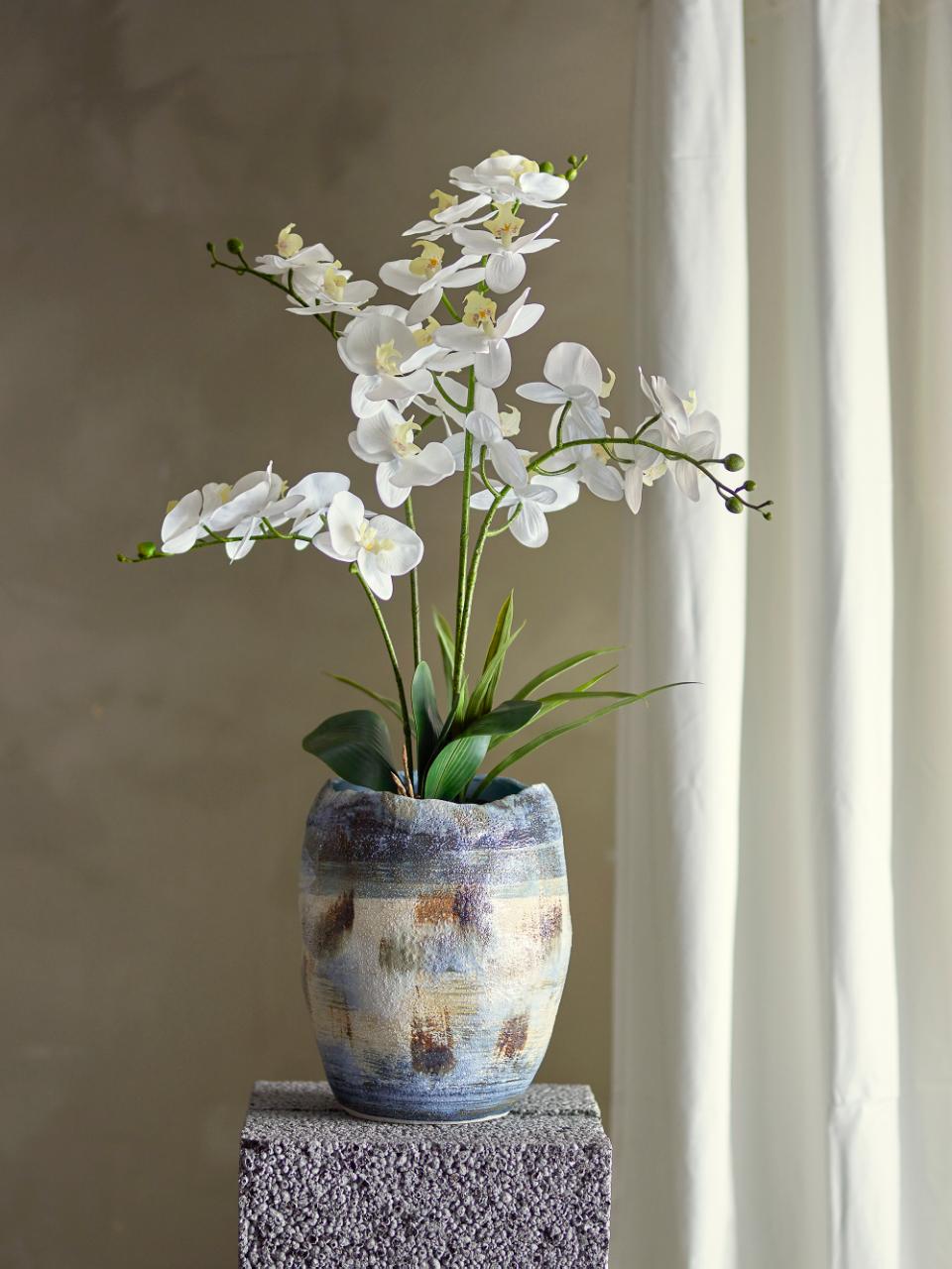 Bloomingville Nienna Vase Blue Stoneware