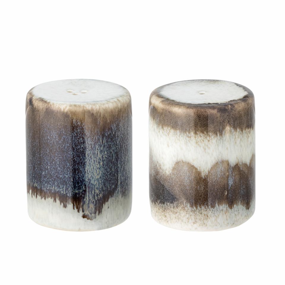 Bloomingville Paula Salt & Pepper Shaker Set Grey