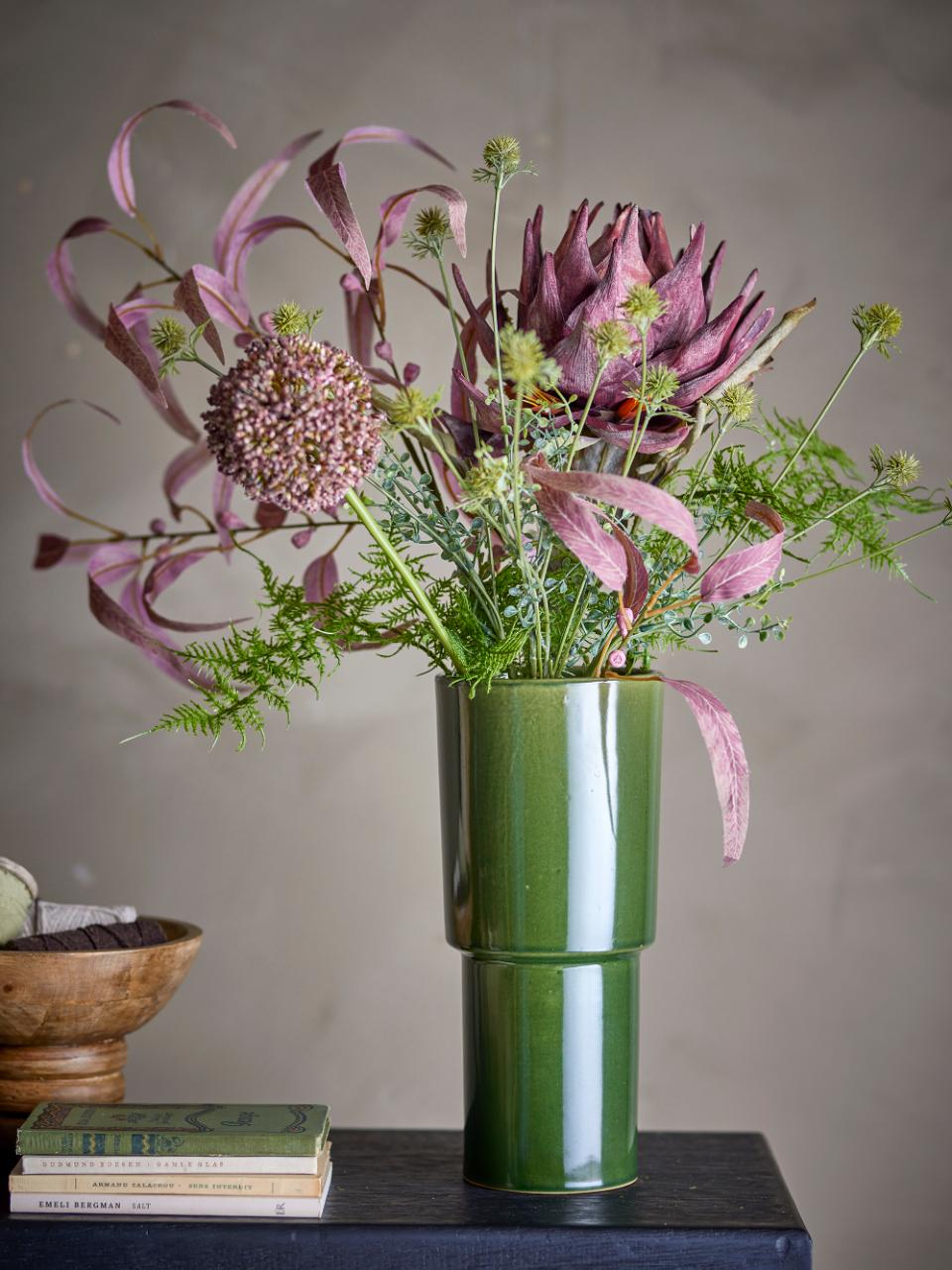 Bloomingville Marji Vase Green Stoneware