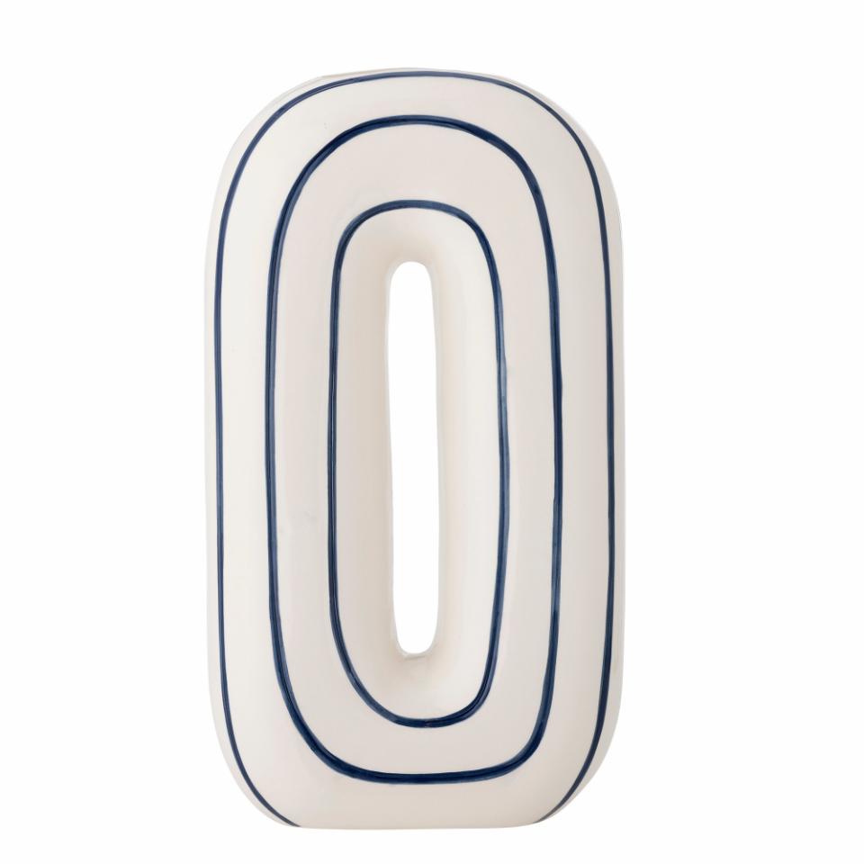 Bloomingville Mae Vase Blue Ceramic
