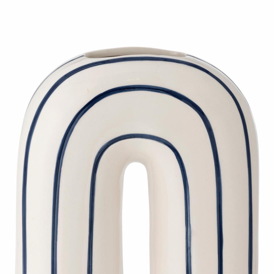 Bloomingville Mae Vase Blue Ceramic