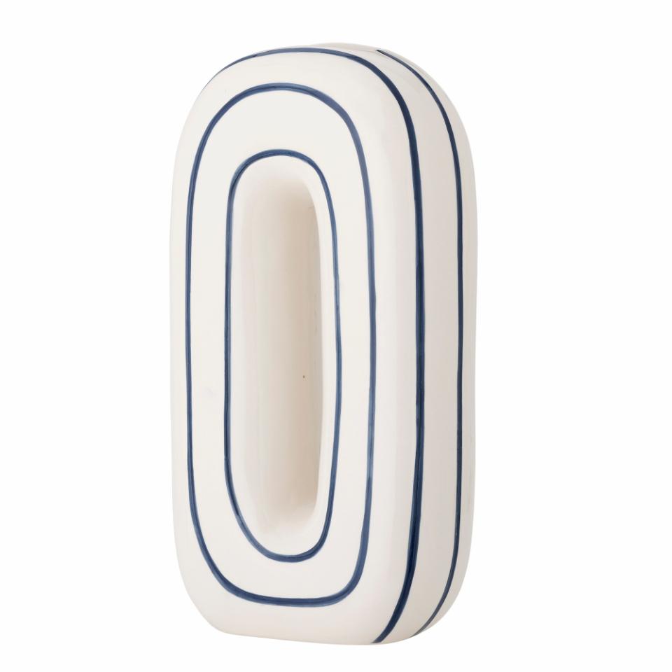Bloomingville Mae Vase Blue Ceramic