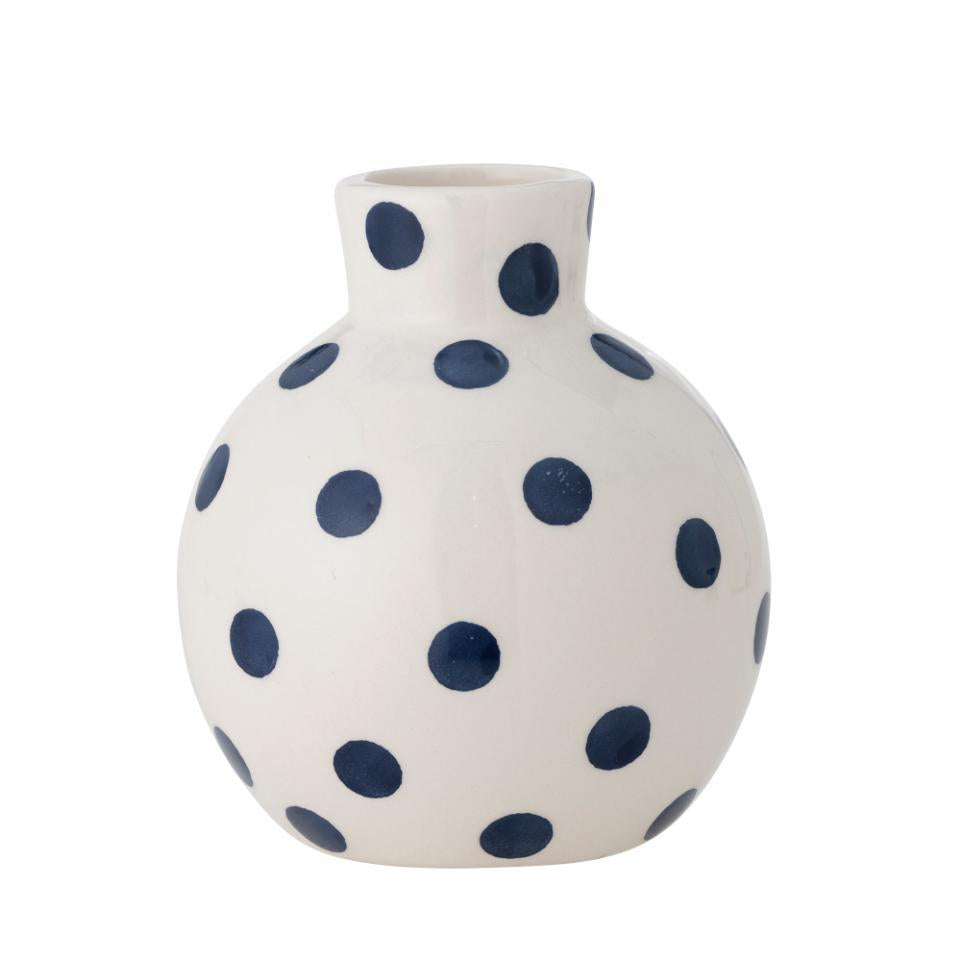 Bloomingville Fian Vase Blue Ceramic