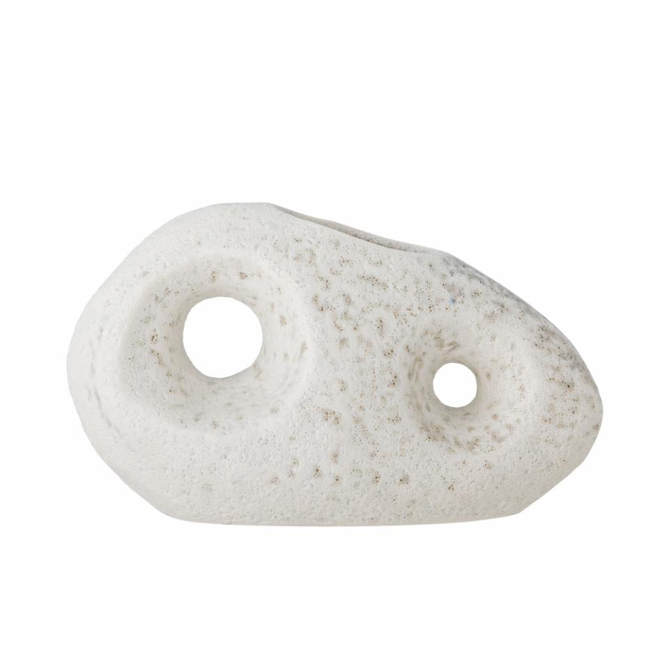 Bloomingville Caia Vase White Stoneware Double