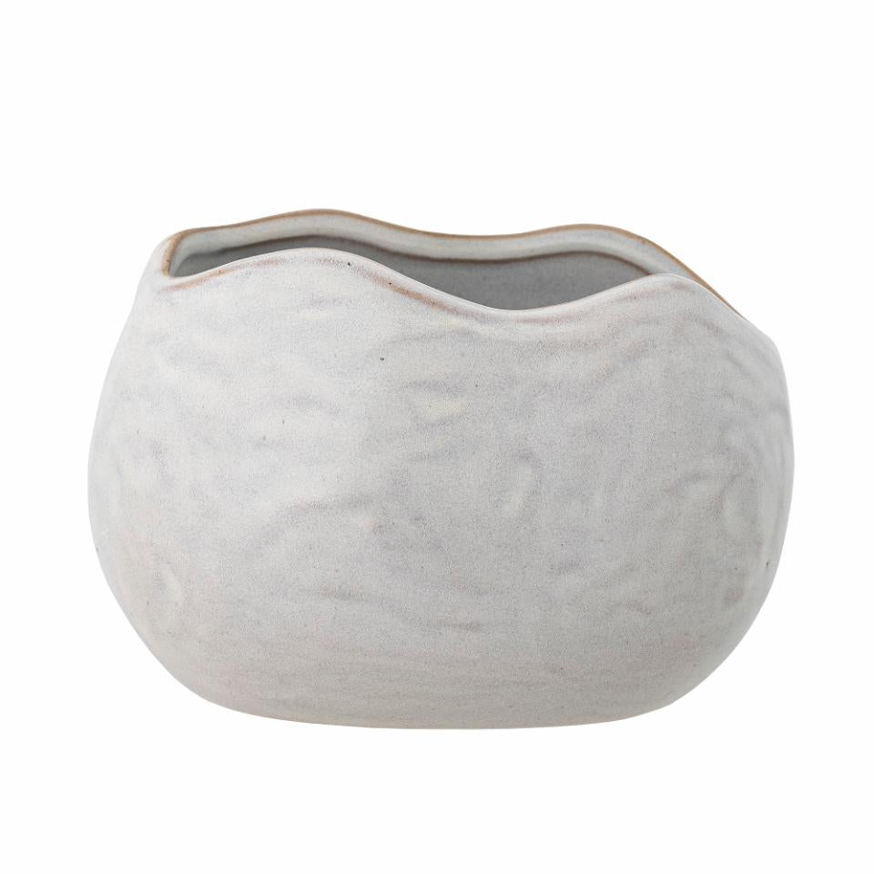 Bloomingville Pennie Flowerpot White Stoneware