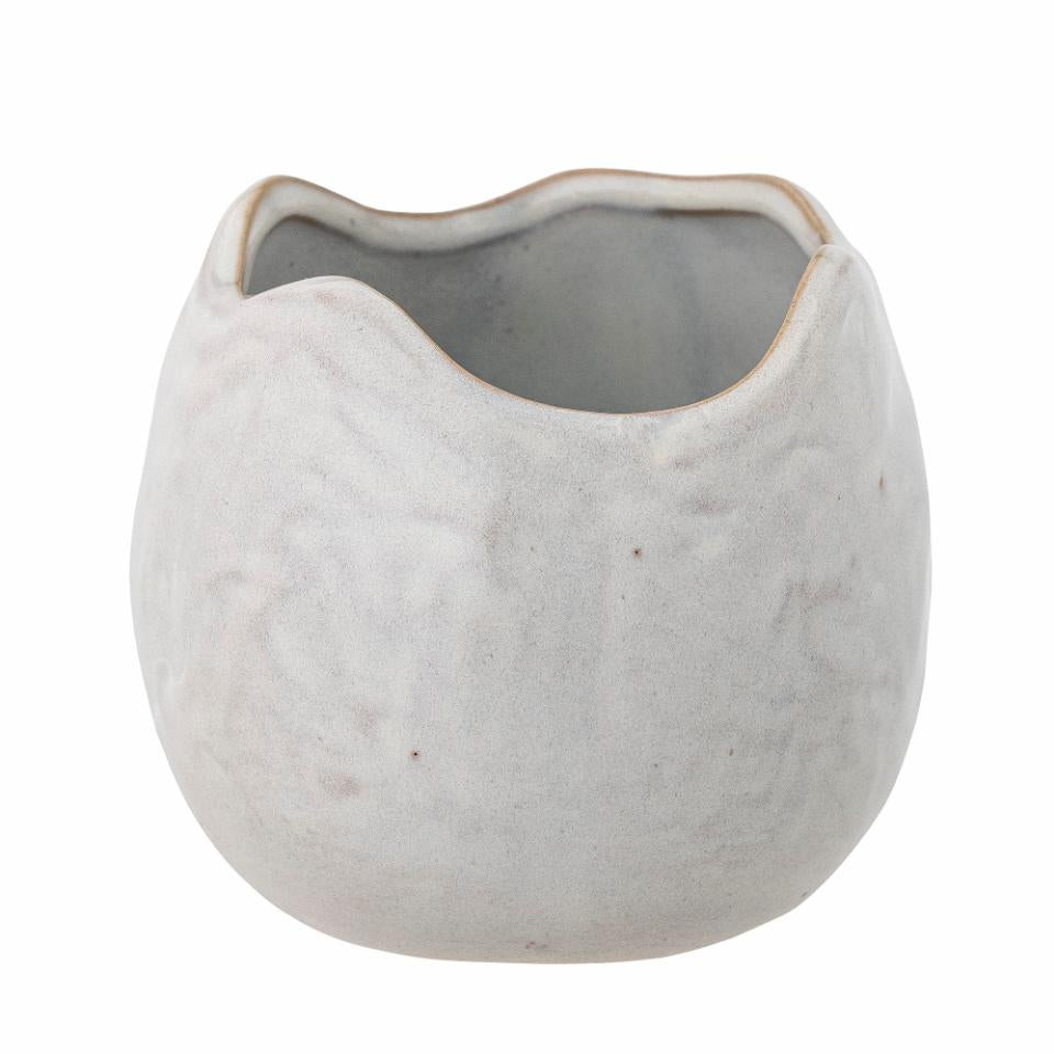 Bloomingville Pennie Flowerpot White Stoneware