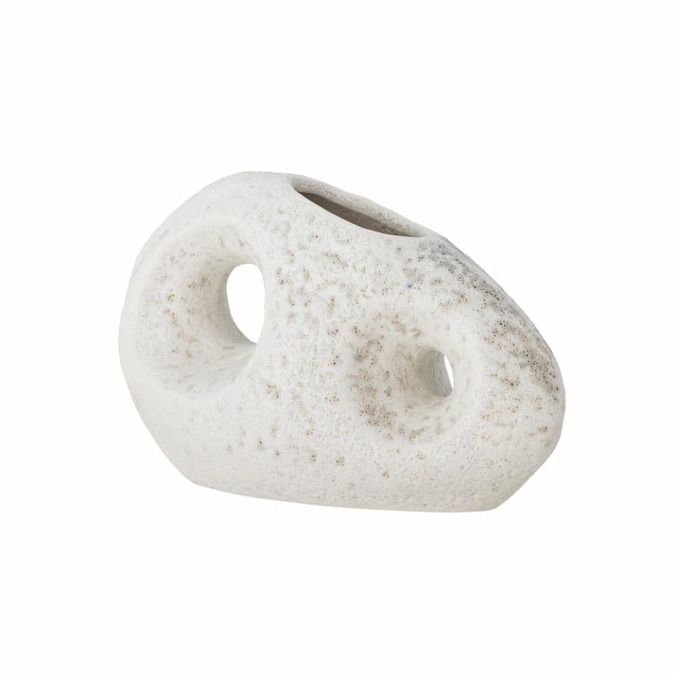 Bloomingville Caia Vase White Stoneware Double