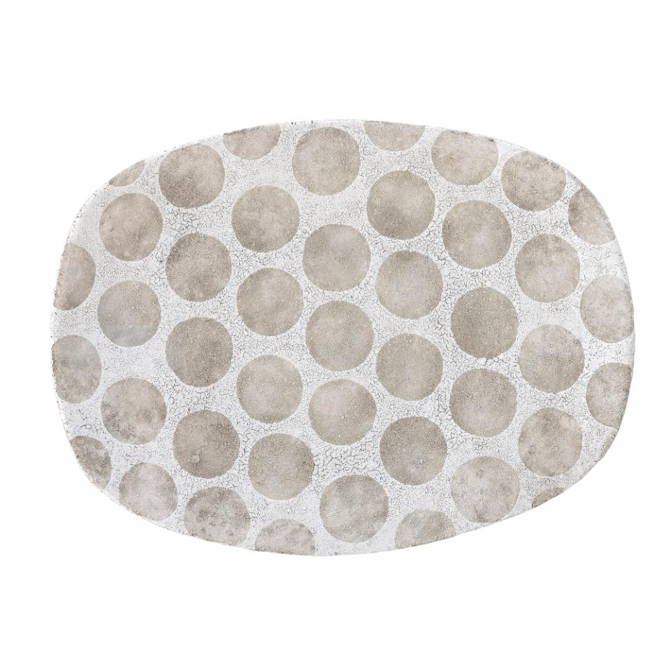 Bloomingville Felan Tray White Terracotta