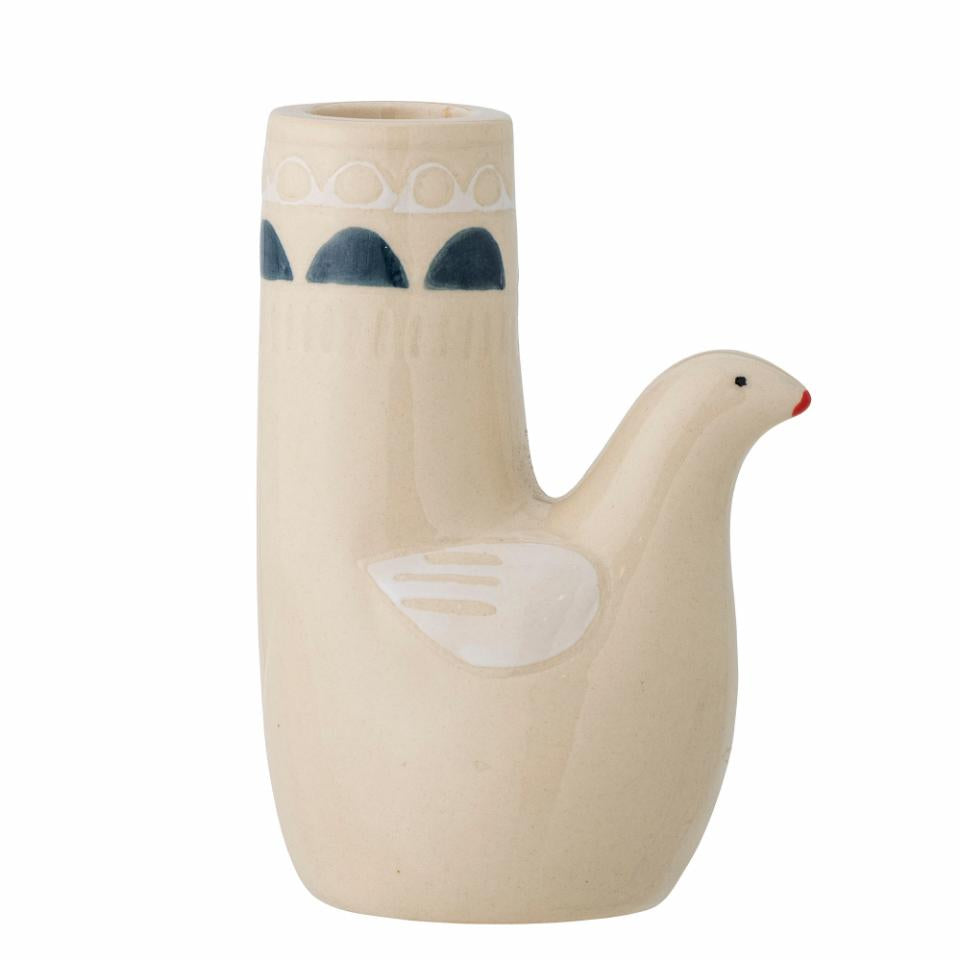 Bloomingville Trudy Candle Holder White Stoneware