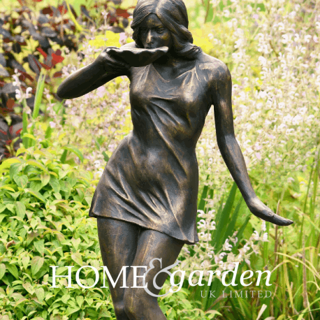 Home & Garden Girl Drinking Sculpture