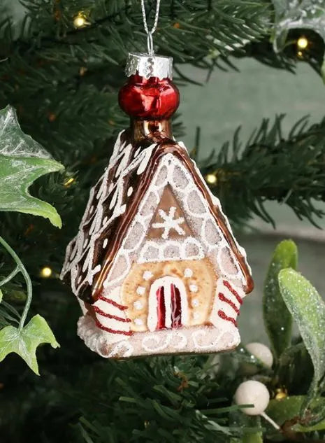 Gisela Graham Glass Gingerbread House