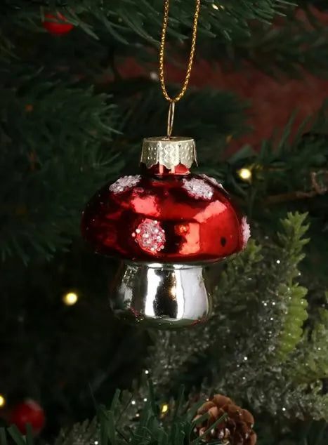 Gisela Graham Mini Glass Toadstool Dec