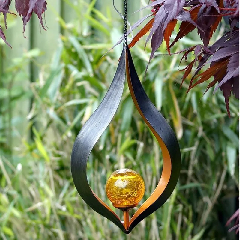 Greenkey Teardrop Flamelight Hanging Solar Light